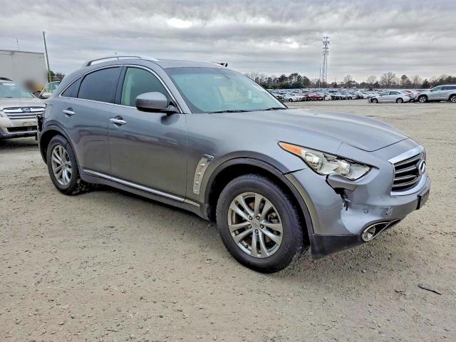 2012 Infiniti Fx35 VIN JN8AS1MW3CM153864 COPART salvage auction — FRONT END, Va - Certificate Of Title, sold $2,500 on 2026-07-22 (photo 4)