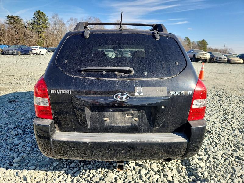 2005 Hyundai Tucson VIN KM8JM12B25U234262 COPART salvage auction — FRONT END, Nc - Salvage Certificate Of Title, sold $250 on 2026-07-08 (photo 6)