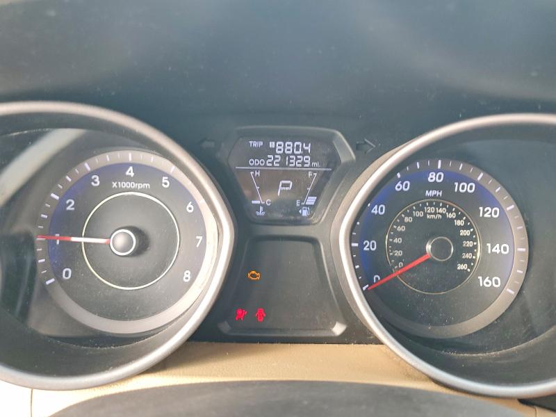 2011 Hyundai Elantra VIN KMHDH4AE8BU109390 COPART salvage auction — FRONT END, Tx - Salvage Vehicle Title, sold $250 on 2026-07-22 (photo 9)