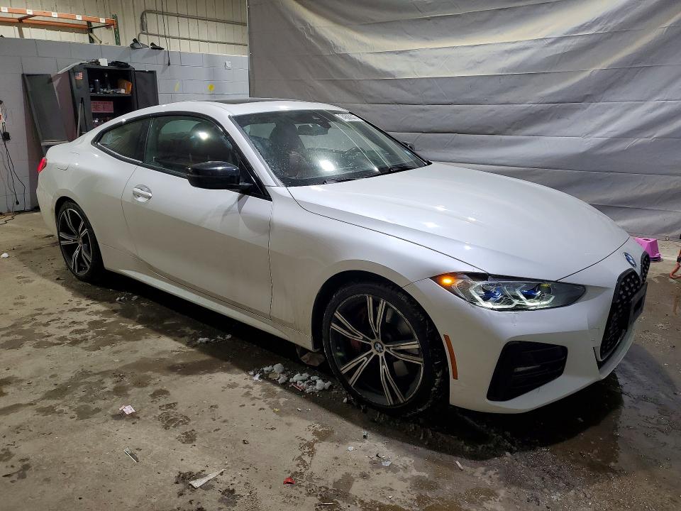 2021 BMW 4er VIN WBA73AP08MCF74593 COPART salvage auction — SIDE, ID - SALVAGE CERTIFICATE OF TITLE, sold $13,700 on 2026-07-14 (photo 4)