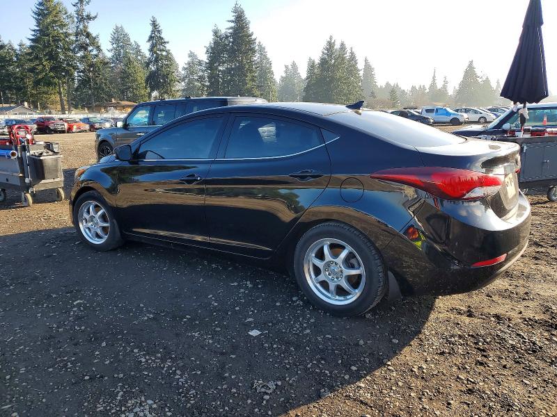 2016 Hyundai Elantra VIN KMHDH4AE9GU490559 COPART salvage auction — REAR END, Salvage Title, sold $1,000 on 2026-07-14 (photo 2)