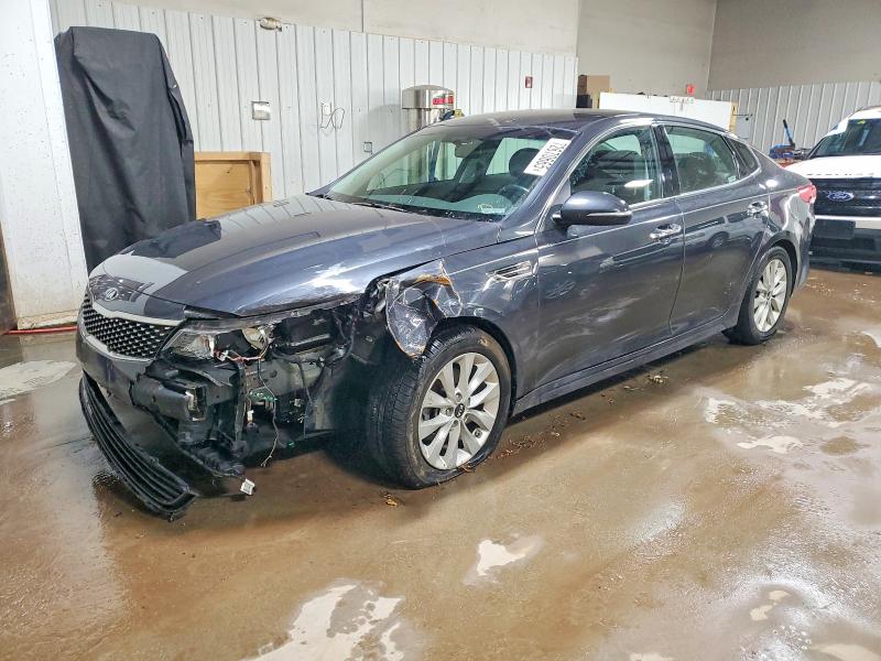 2018 Kia Optima VIN 5XXGU4L37JG219859 COPART salvage auction — FRONT END, Il - Salvage Certificate, sold $1,350 on 2026-07-16 (photo 1)