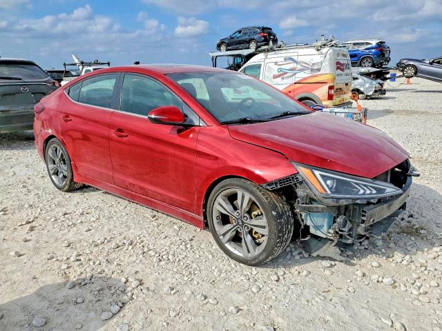 2019 Hyundai Elantra VIN KMHD04LB8KU833235 COPART salvage auction — FRONT END, Tx - Salvage Vehicle Title, sold $1,800 on 2026-07-02 (photo 4)