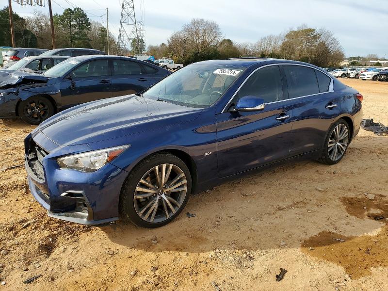 2018 Infiniti Q50 VIN JN1EV7AR2JM445964 COPART salvage auction — FRONT END, Nc - Salvage Certificate Of Title, sold $1,750 on 2026-07-20 (photo 1)