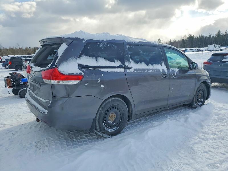 2012 Toyota Sienna VIN 5TDKK3DC1CS263866 COPART salvage auction — REAR END, Ns - Salvage Title, sold $2,800 on 2026-07-09 (photo 3)