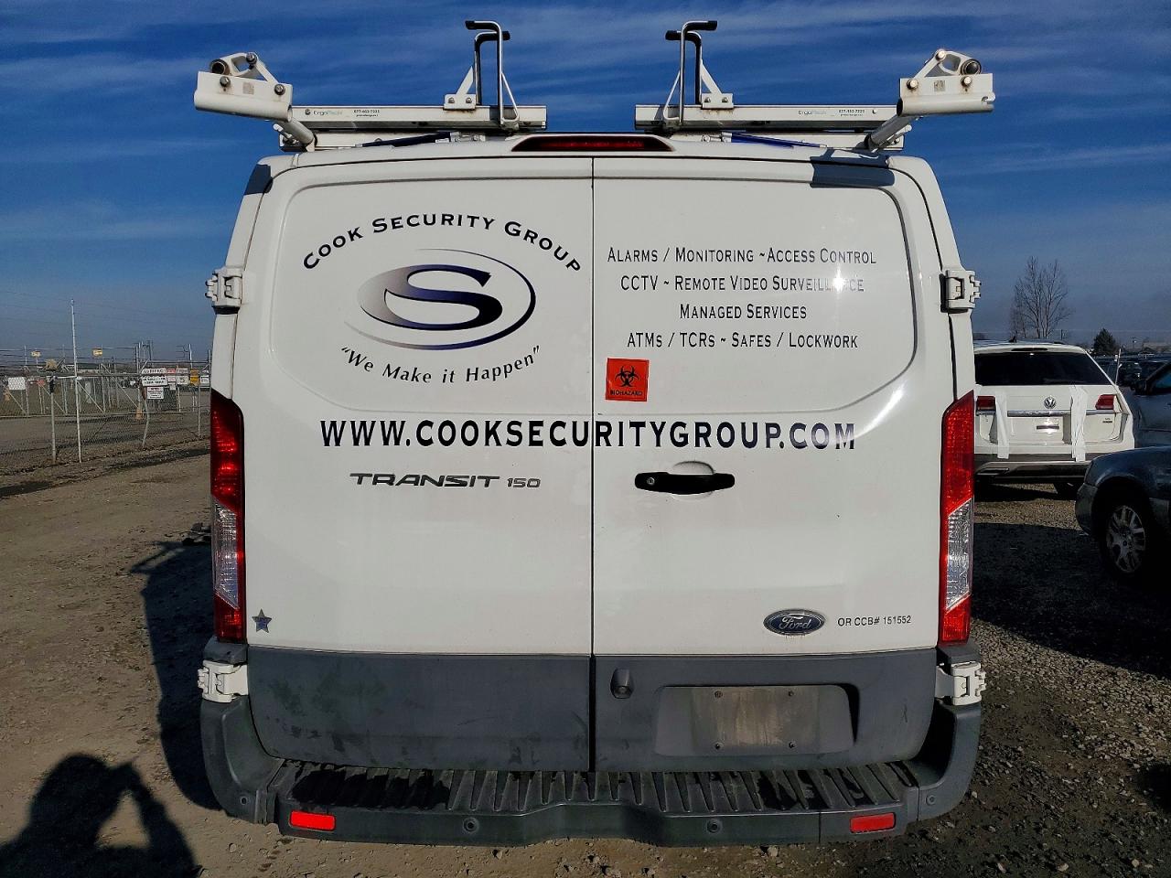 2018 Ford Transit VIN 1FTYE1YM1JKB01958 COPART salvage auction — Frame Damage, OR - SALVAGE TITLE CERTIFICATE, sold $1,200 on 2026-07-01 (photo 6)