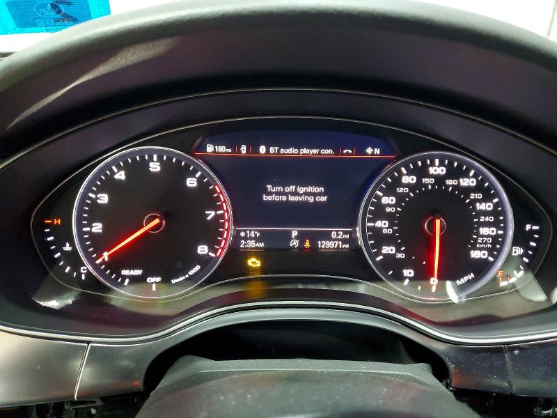 2018 Audi A6 VIN WAUG3AFC5JN037401 COPART salvage auction — MECHANICAL, Nh - Cert Of Title-Salvage, sold $175 on 2026-07-23 (photo 9)
