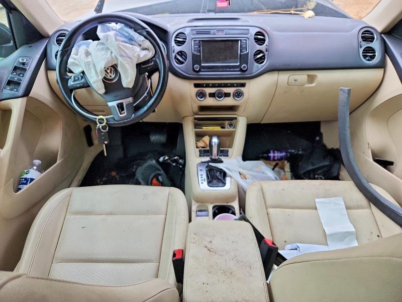 2013 Volkswagen Tiguan VIN WVGBV7AX8DW546574 COPART salvage auction — FRONT END, Salvage Title, sold $250 on 2026-08-11 (photo 8)