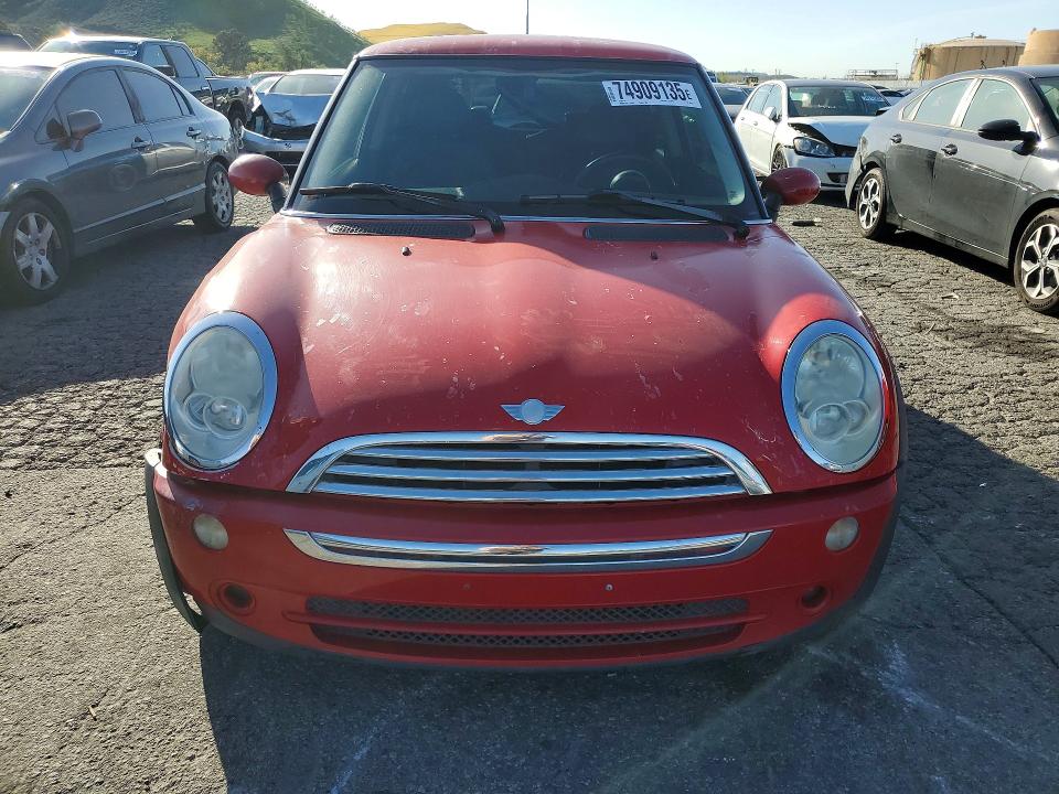 2006 Mini Cooper VIN WMWRC33516TK66753 COPART salvage auction — REAR END, Ca - Salvage Certificate, sold $200 on 2026-07-13 (photo 5)