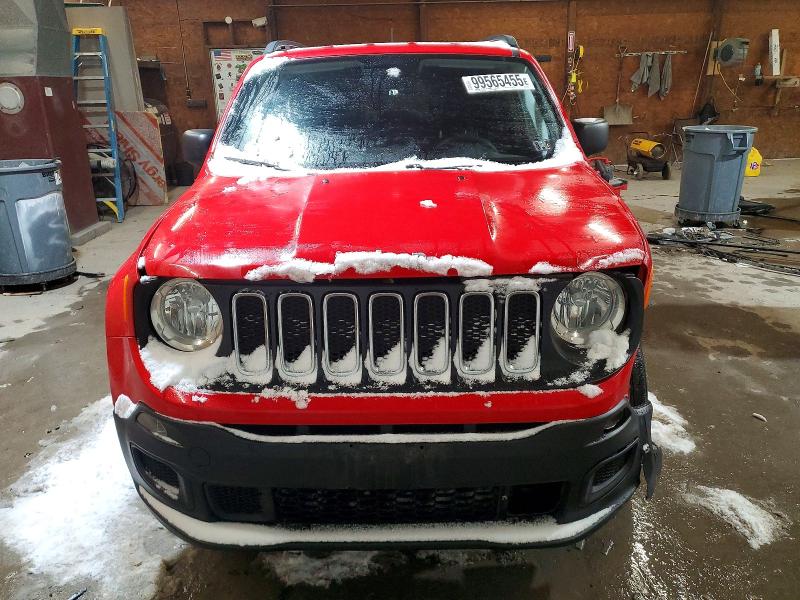 2018 Jeep Renegade VIN ZACCJBAB8JPH43782 COPART salvage auction — FRONT END, Pa - Certificate Of Salvage, sold $1,500 on 2026-07-09 (photo 5)