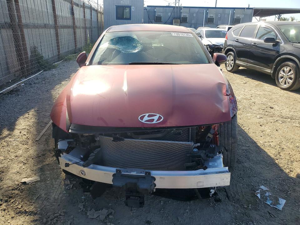 2024 Hyundai Sonata VIN KMHL64JA5RA368610 COPART salvage auction — FRONT END, CA - SALVAGE CERTIFICATE, sold $4,000 on 2026-07-13 (photo 5)
