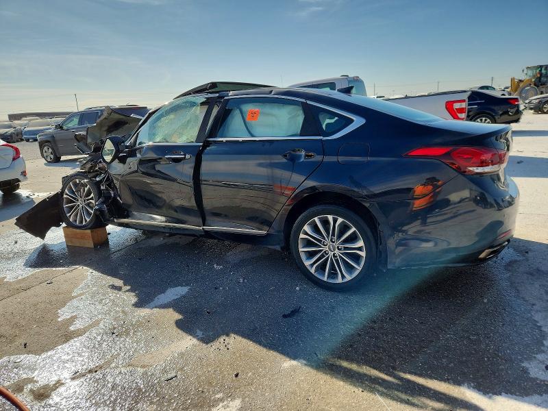 2015 Hyundai Genesis VIN KMHGN4JE1FU069052 COPART salvage auction — FRONT END, Tx - Nonrepairable Title, sold $450 on 2026-07-10 (photo 2)