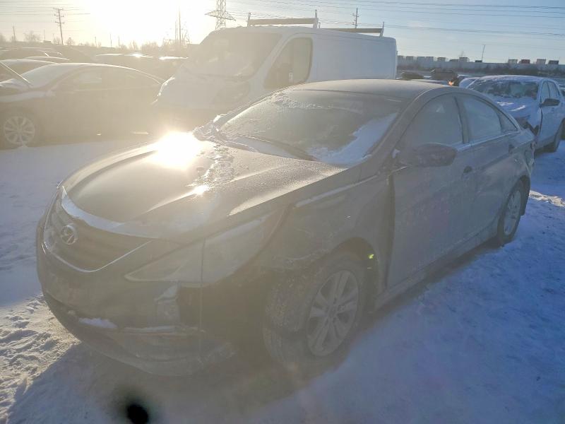 2014 Hyundai Sonata VIN 5NPEB4AC9EH924267 COPART salvage auction — FRONT END, Il - Salvage Certificate, sold $300 on 2026-07-28 (photo 1)