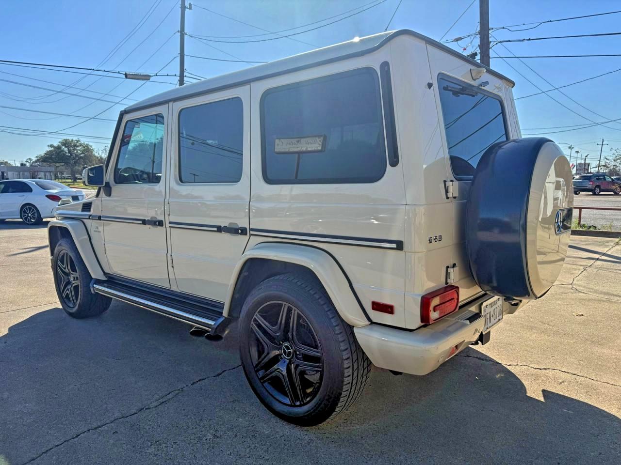 2015 Mercedes-benz G-class VIN WDCYC7DF9FX234021 COPART salvage auction — Minor Dent/Scratches, TX - CERT OF TITLE-REBUILT SALVAGE (P), sold $72,000 on 2026-03-03 (photo 3)