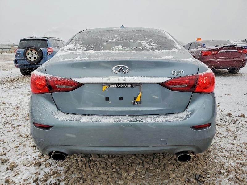 2018 Infiniti Q50 VIN JN1EV7AP5JM353830 COPART salvage auction — FRONT END, Il - Salvage Certificate, sold $1,900 on 2026-07-29 (photo 6)