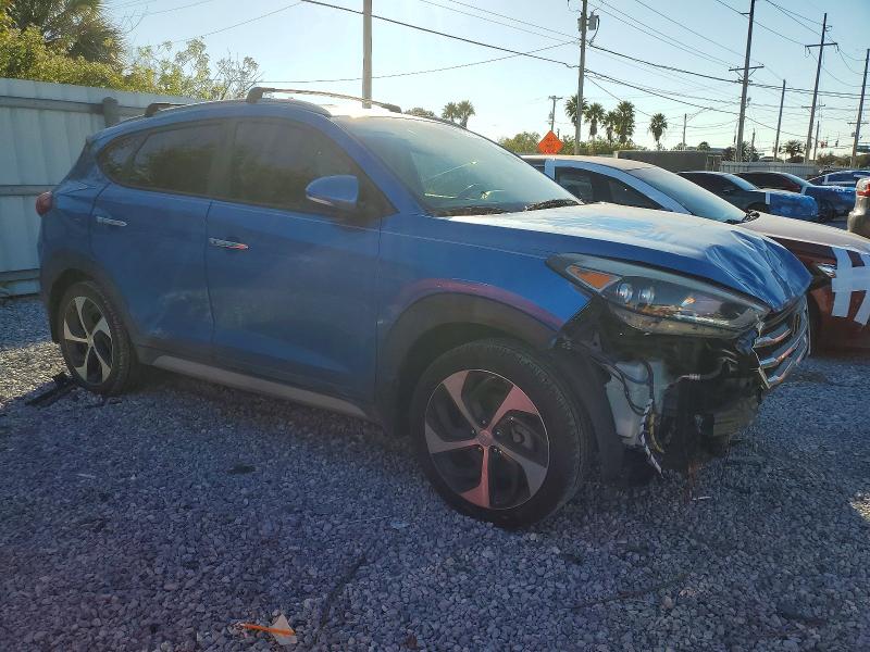 2018 Hyundai Tucson VIN KM8J33A21JU637188 COPART salvage auction — FRONT END, Fl - Cert Of Title Slvg Rebuildable, sold $15 on 2026-07-06 (photo 4)