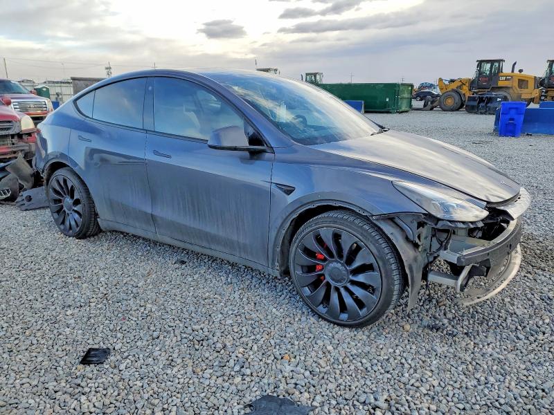 2023 Tesla Model y VIN 7SAYGDEF3PF702346 COPART salvage auction — FRONT END, Co - Public - Salvage Title, sold $12,100 on 2026-07-21 (photo 4)