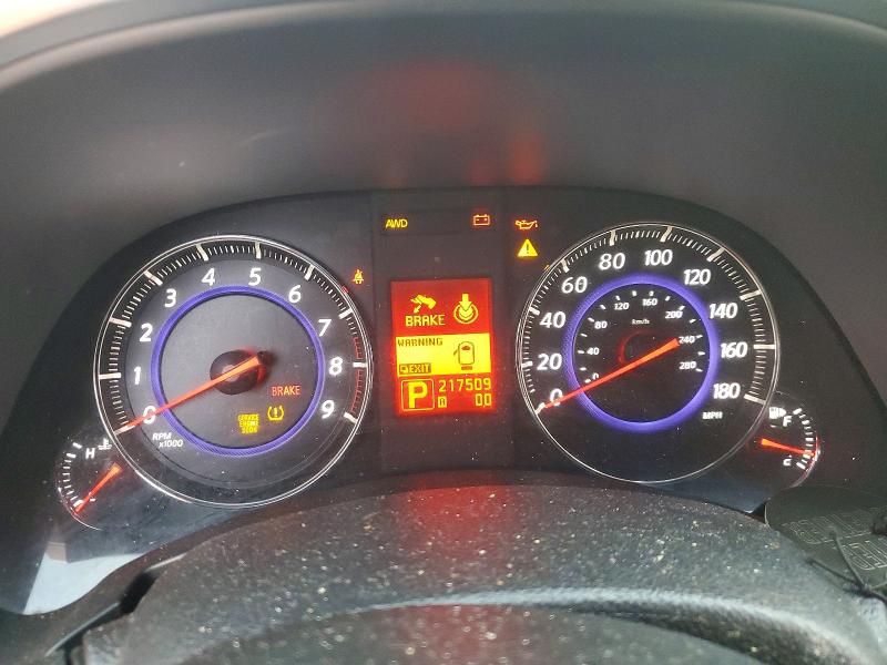 2010 Infiniti Fx35 VIN JN8AS1MW4AM852823 COPART salvage auction — REAR END, VA - CERT OF TITLE - SALVAGE, sold $750 on 2026-07-17 (photo 9)