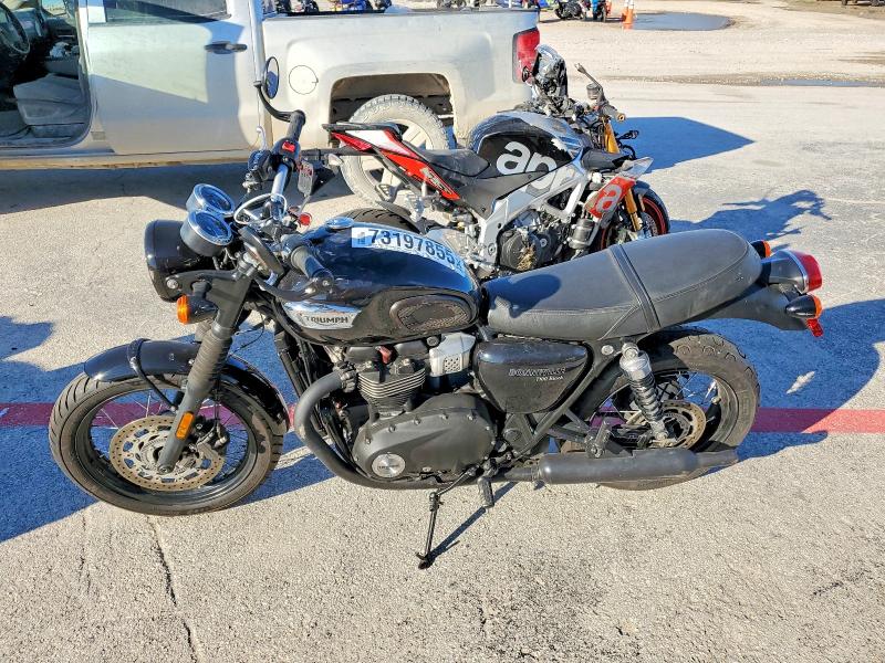 2018 Triumph motorcycle Bonneville VIN SMTD10GN7JT848443 COPART salvage auction — MECHANICAL, TX - SALVAGE VEHICLE TITLE, sold $1,650 on 2026-07-10 (photo 3)