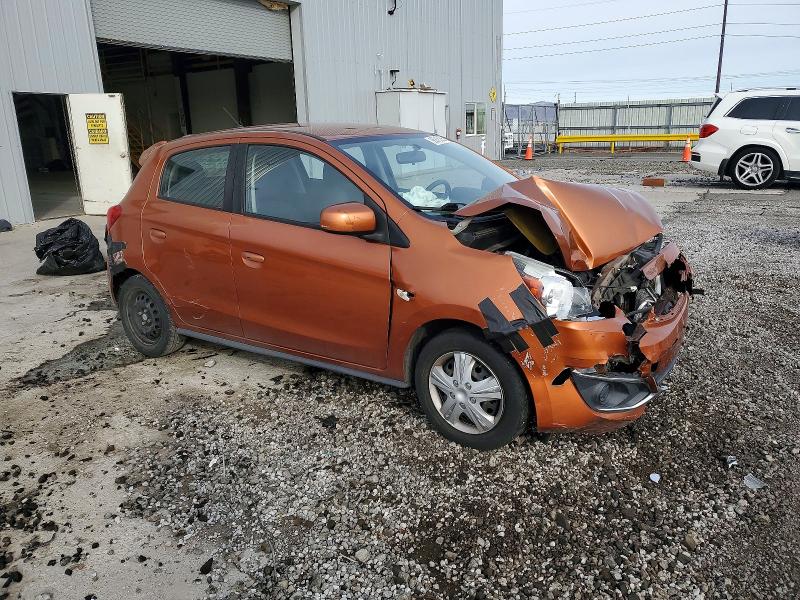2017 Mitsubishi Mirage VIN ML32A3HJ2HH016432 COPART salvage auction — FRONT END, Nv - Salvage Title, sold $100 on 2026-07-30 (photo 4)