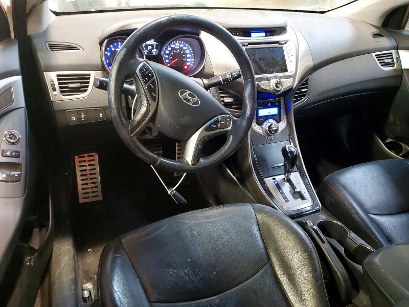 2013 Hyundai Elantra VIN KMHDH6AEXDU023383 COPART salvage auction — FRONT END, Salvage Title, sold $525 on 2026-07-23 (photo 8)