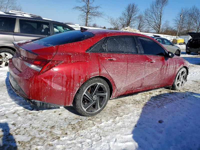 2022 Hyundai Elantra VIN KMHLR4AF6PU407574 COPART salvage auction — FRONT END, Nj - Cert Of Title-Salvage, sold $225 on 2026-07-27 (photo 3)