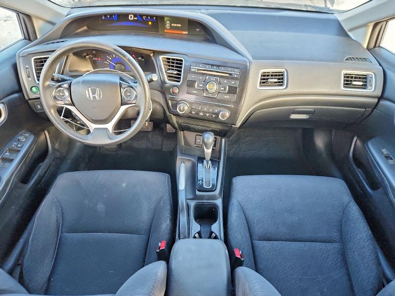 2013 Honda Civic VIN 19XFB2F53DE238862 COPART salvage auction — HAIL, Tx - Certificate Of Title, sold $775 on 2026-07-09 (photo 8)