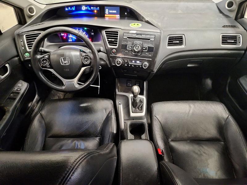 2013 Honda Civic VIN 2HGFB2E54DH033509 COPART salvage auction — REAR END, Ab - Bos - Salvage, sold $500 on 2026-07-02 (photo 8)