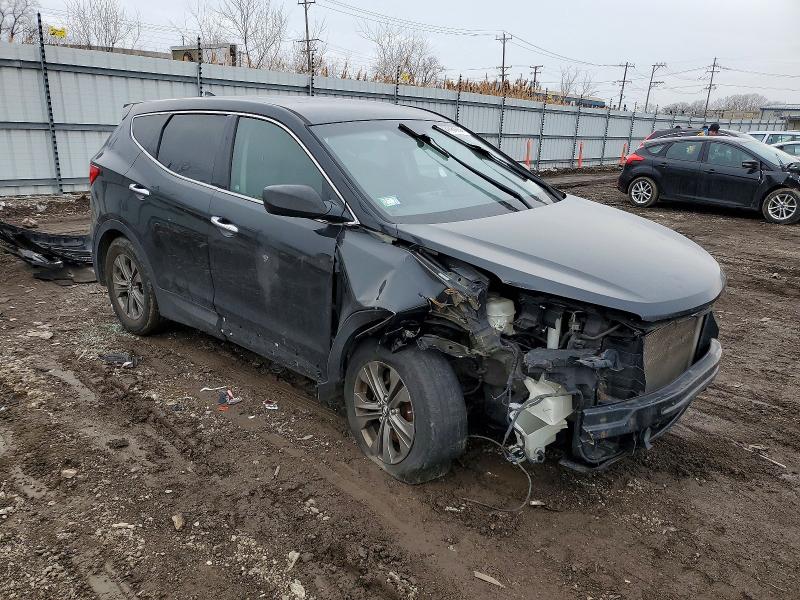 2013 Hyundai Santa fe VIN 5XYZT3LB4DG081274 COPART salvage auction — FRONT END, Il - Salvage Certificate, sold $450 on 2026-07-29 (photo 4)