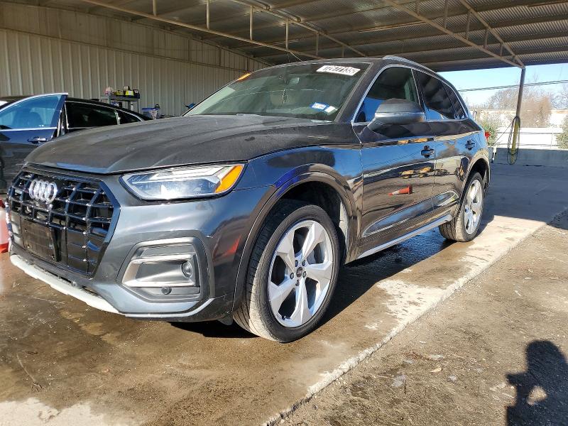 2021 Audi Q5 VIN WA1BAAFY4M2010205 COPART salvage auction — Minor Dent/Scratches, TX - CERTIFICATE OF TITLE, sold $9,300 on 2026-01-29 (photo 1)