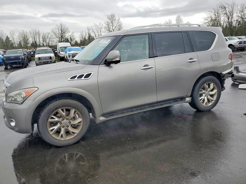 2014 Infiniti Qx80 VIN JN8AZ2NE5E9063483 COPART salvage auction — REAR END, Or - Lien Papers Salvage, sold $2,900 on 2026-07-13 (photo 1)