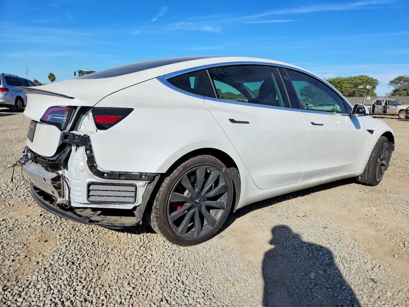 2020 Tesla Model 3 VIN 5YJ3E1EAXLF744958 COPART salvage auction — FRONT END, Ca - Salvage Certificate, sold $2,600 on 2026-07-31 (photo 3)