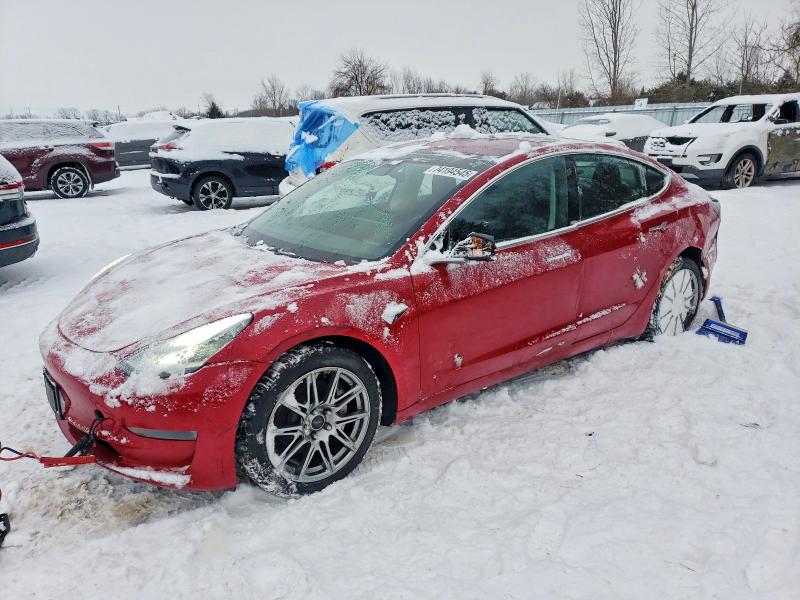 2018 Tesla Model 3 VIN 5YJ3E1EB9JF107033 COPART salvage auction — REAR END, Salvage Title, sold $9,900 on 2026-07-16 (photo 1)