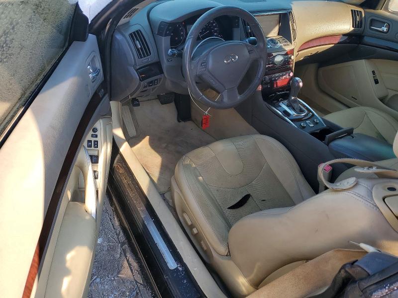 2012 Infiniti G VIN JN1CV6FEXCM201182 COPART salvage auction — FRONT END, Ms - Cert Of Title-Salvaged, sold $900 on 2026-07-10 (photo 8)