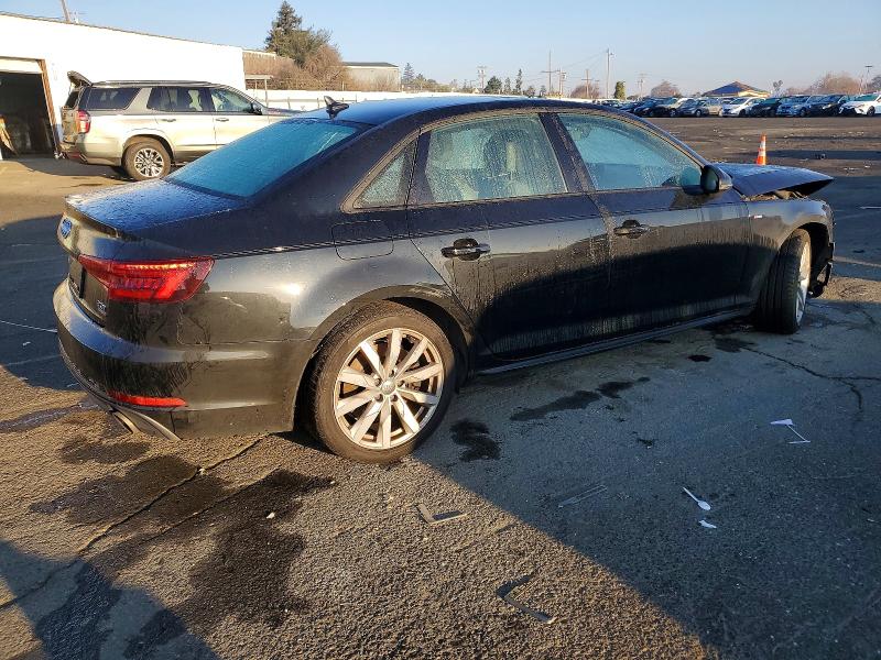 2018 Audi A4 VIN WAUDNAF41JA094787 COPART salvage auction — FRONT END, Ca - Salvage Certificate, sold $3,600 on 2026-07-06 (photo 3)