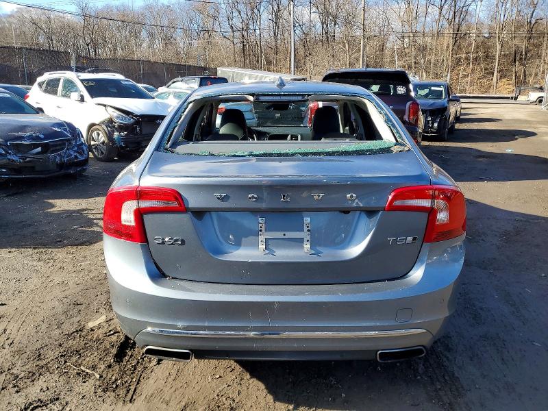 2016 Volvo S60 VIN LYV612TM4GB106742 COPART salvage auction — WATER/FLOOD, MD - PARTS ONLY-NO TITLE LETTER, sold $100 on 2026-07-28 (photo 6)