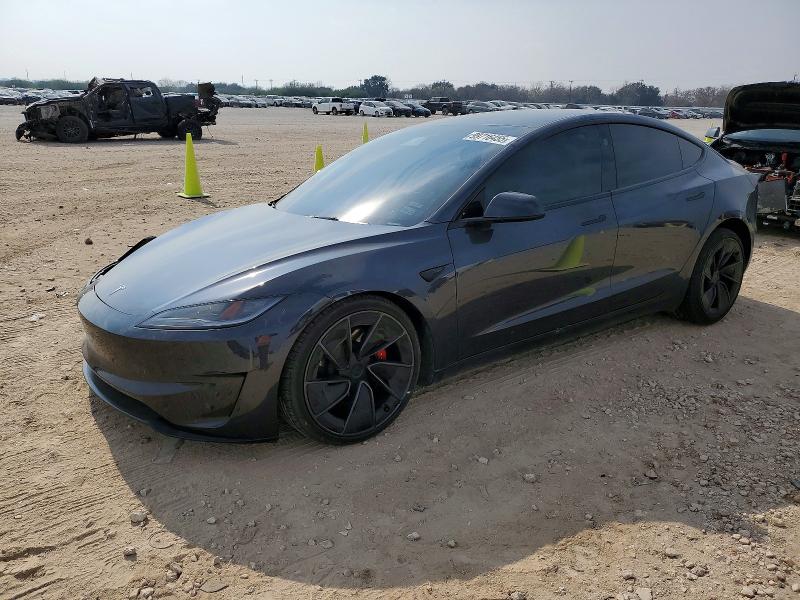 2024 Tesla Model 3 VIN 5YJ3E1ET6RF855825 COPART salvage auction — FRONT END, Tx - Salvage Vehicle Title, sold $60 on 2026-07-30 (photo 1)