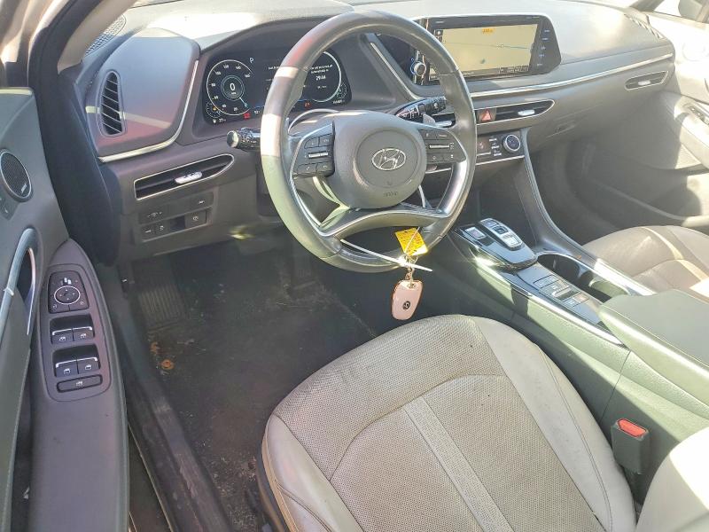 2021 Hyundai Sonata VIN 5NPEH4J2XMH070930 COPART salvage auction — SIDE, TX - SALVAGE VEHICLE TITLE, sold $300 on 2026-07-27 (photo 8)