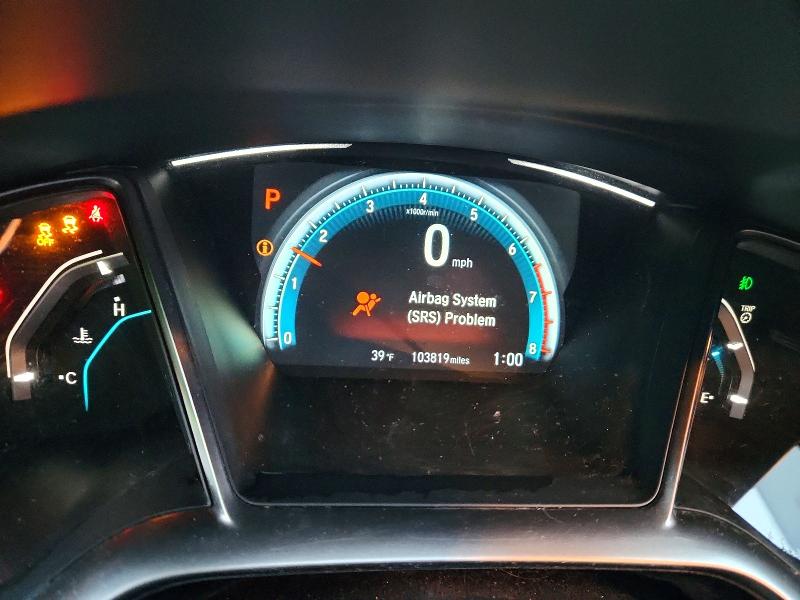 2018 Honda Civic VIN SHHFK7H5XJU200852 COPART salvage auction — FRONT END, Mi - Cert Of Title-Salvage Vehicle, sold $2,800 on 2026-07-16 (photo 9)