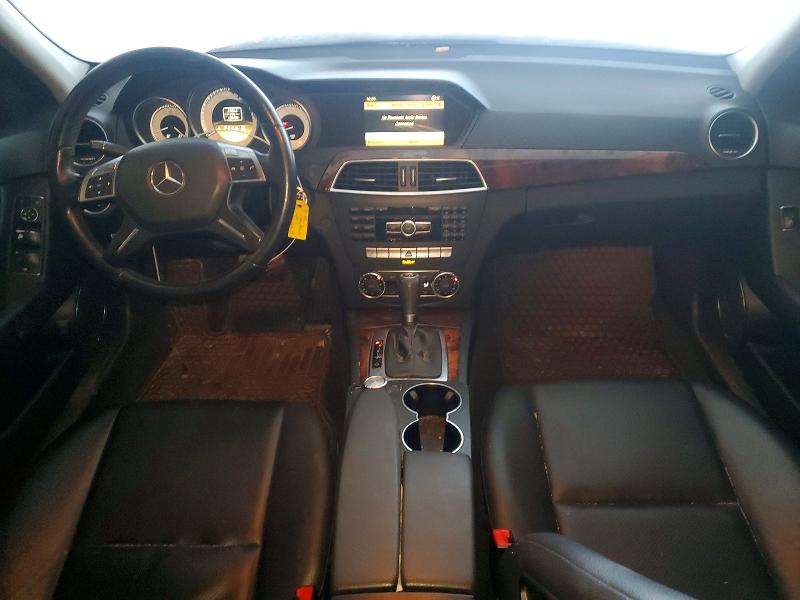 2012 Mercedes-benz C class VIN WDDGF8BB2CA603028 COPART salvage auction — REAR END, IN - CERT OF TITLE-SALVAGE TITLE, sold $725 on 2026-07-20 (photo 8)