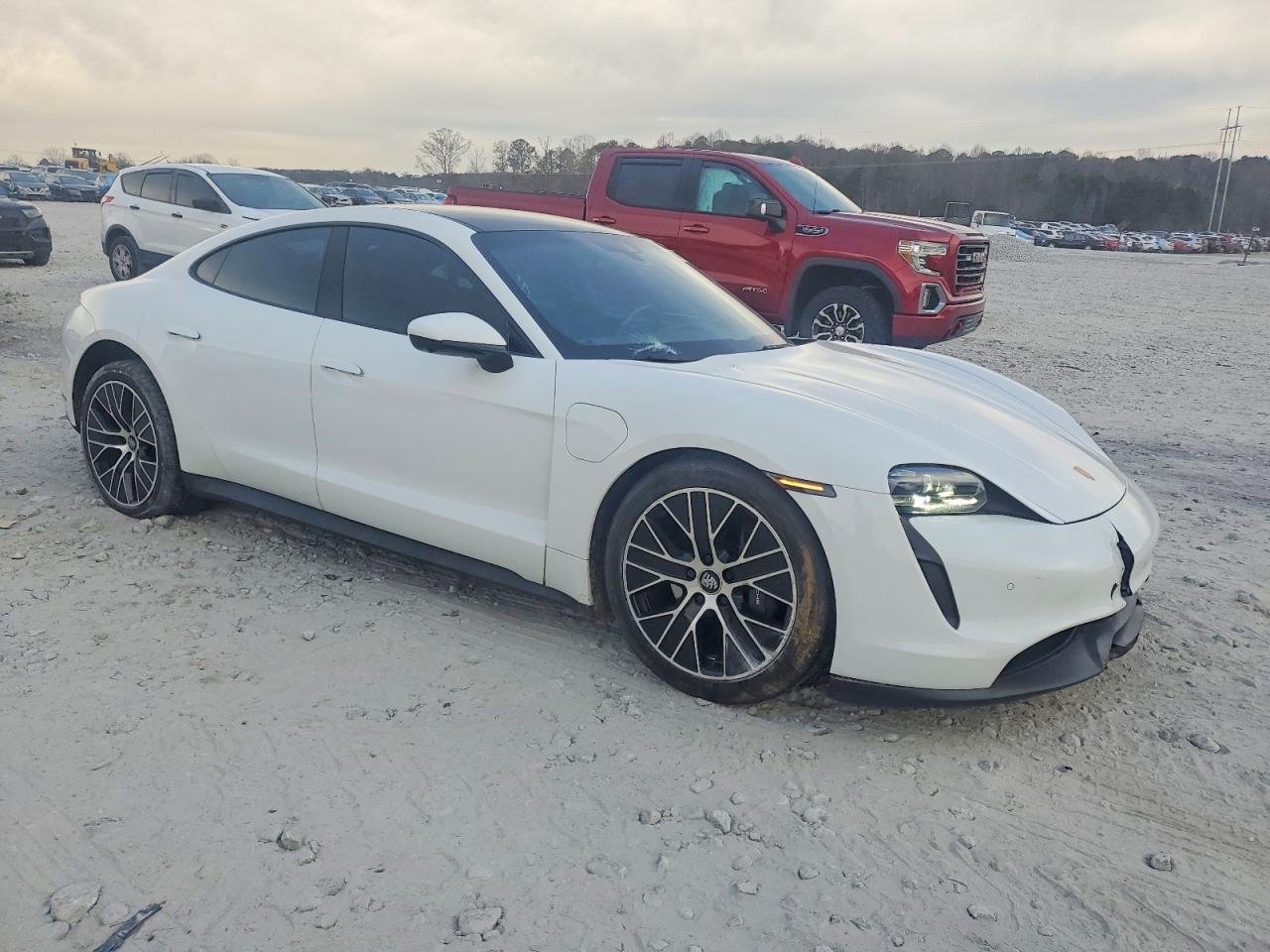 2021 Porsche Taycan VIN WP0AA2Y1XMSA14785 COPART salvage auction — Front End, ID - SALVAGE CERTIFICATE OF TITLE, sold $24,500 on 2026-08-24 (photo 4)