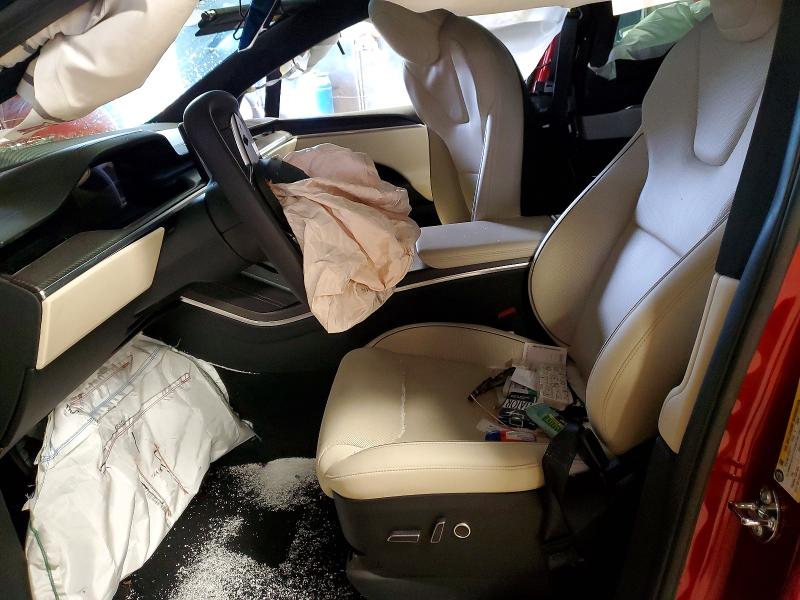 2025 Tesla Model x VIN 7SAXCBE66SF468224 COPART salvage auction — FRONT END, IN - CERT OF TITLE-SALVAGE TITLE, sold $15,000 on 2026-07-21 (photo 7)