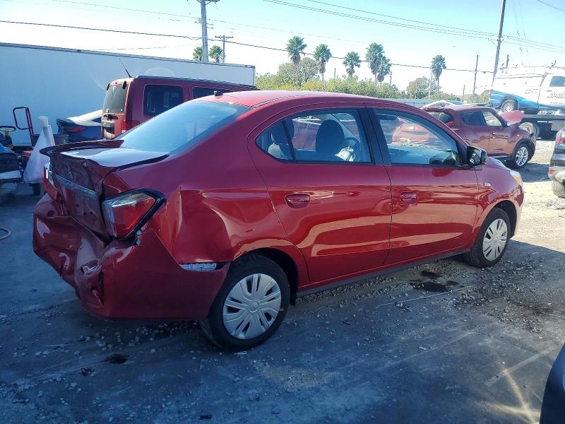2024 Mitsubishi Mirage VIN ML32FUFJ2RHF19666 COPART salvage auction — REAR END, FL - CERTIFICATE OF DESTRUCTION, sold $2,850 on 2026-07-10 (photo 3)