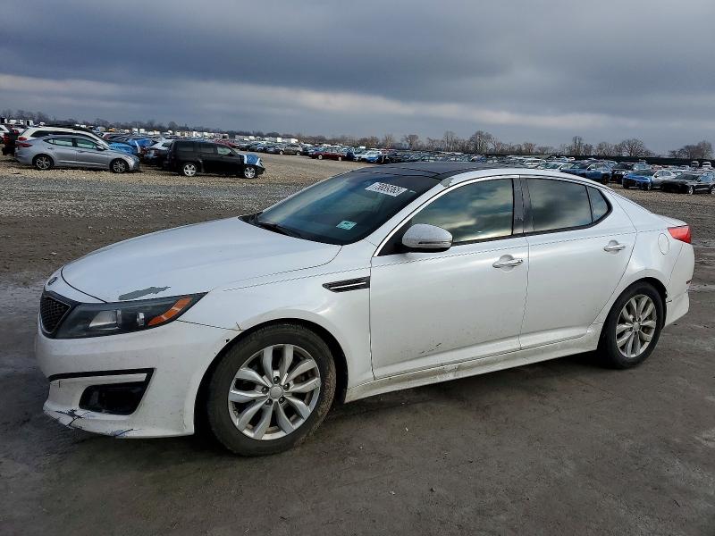 2014 Kia Optima VIN 5XXGN4A76EG331576 COPART salvage auction — FRONT END, Mo - Salvage Certificate Of Title, sold $250 on 2026-07-13 (photo 1)