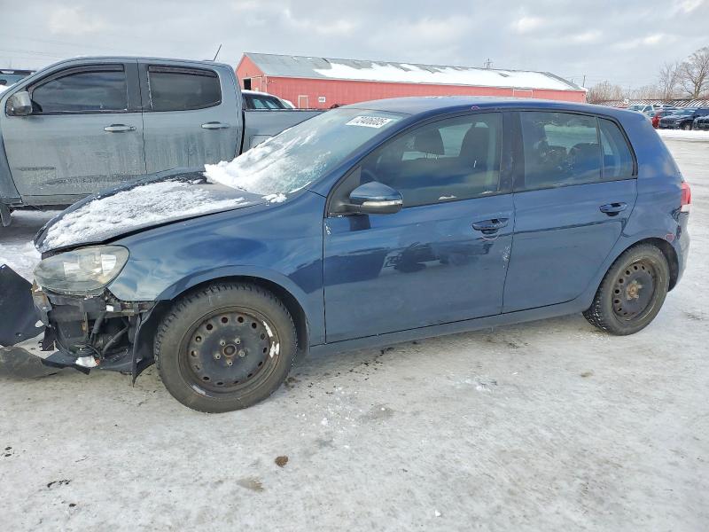 2013 Volkswagen Golf VIN WVWDM7AJ5DW044035 COPART salvage auction — UNDERCARRIAGE, Salvage Title, sold $800 on 2026-07-16 (photo 1)