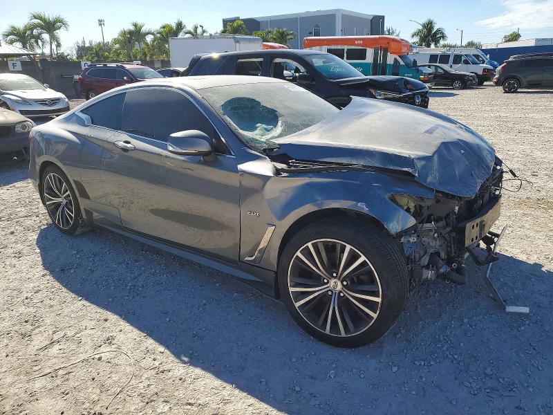 2017 Infiniti Q60 VIN JN1CV7EK4HM111241 COPART salvage auction — FRONT END, Fl - Cert Of Title Slvg Rebuildable, sold $3,650 on 2026-07-14 (photo 4)