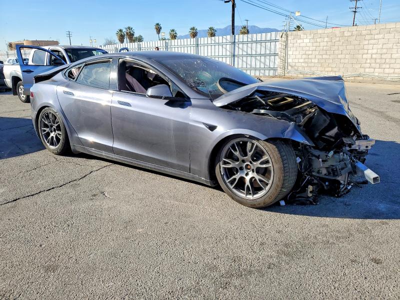 2021 Tesla Model s VIN 5YJSA1E6XMF444101 COPART salvage auction — FRONT END, Ca - Salvage Certificate, sold $200 on 2026-07-16 (photo 4)