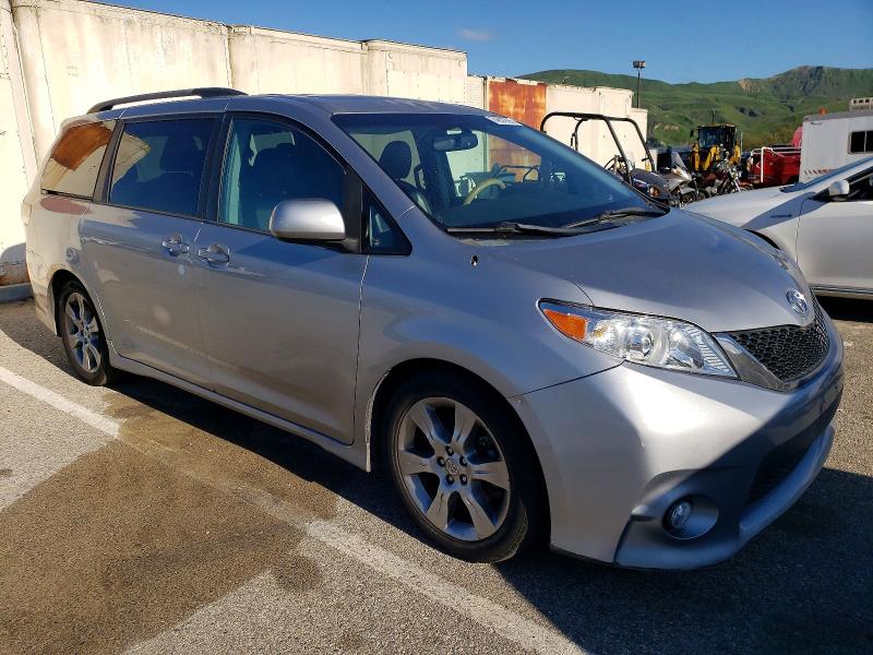 2012 Toyota Sienna VIN 5TDXK3DC1CS243395 COPART salvage auction — REAR END, Wv - Salvage Certificate, sold $1,000 on 2026-07-24 (photo 4)