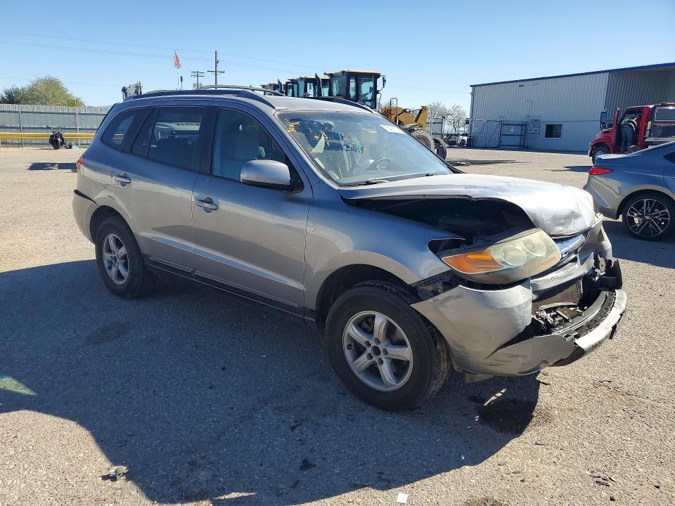 2007 Hyundai Santa fe VIN 5NMSG13D17H049727 COPART salvage auction — FRONT END, Az - Cert Of Title - Salvage, sold $250 on 2026-07-10 (photo 4)