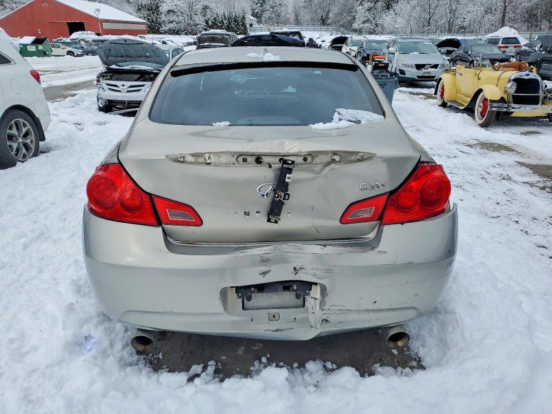 2008 Infiniti G VIN JNKBV61F38M253672 COPART salvage auction — REAR END, Ma - Cert Of Title-Reconstrctd Coll, sold $425 on 2026-08-24 (photo 6)